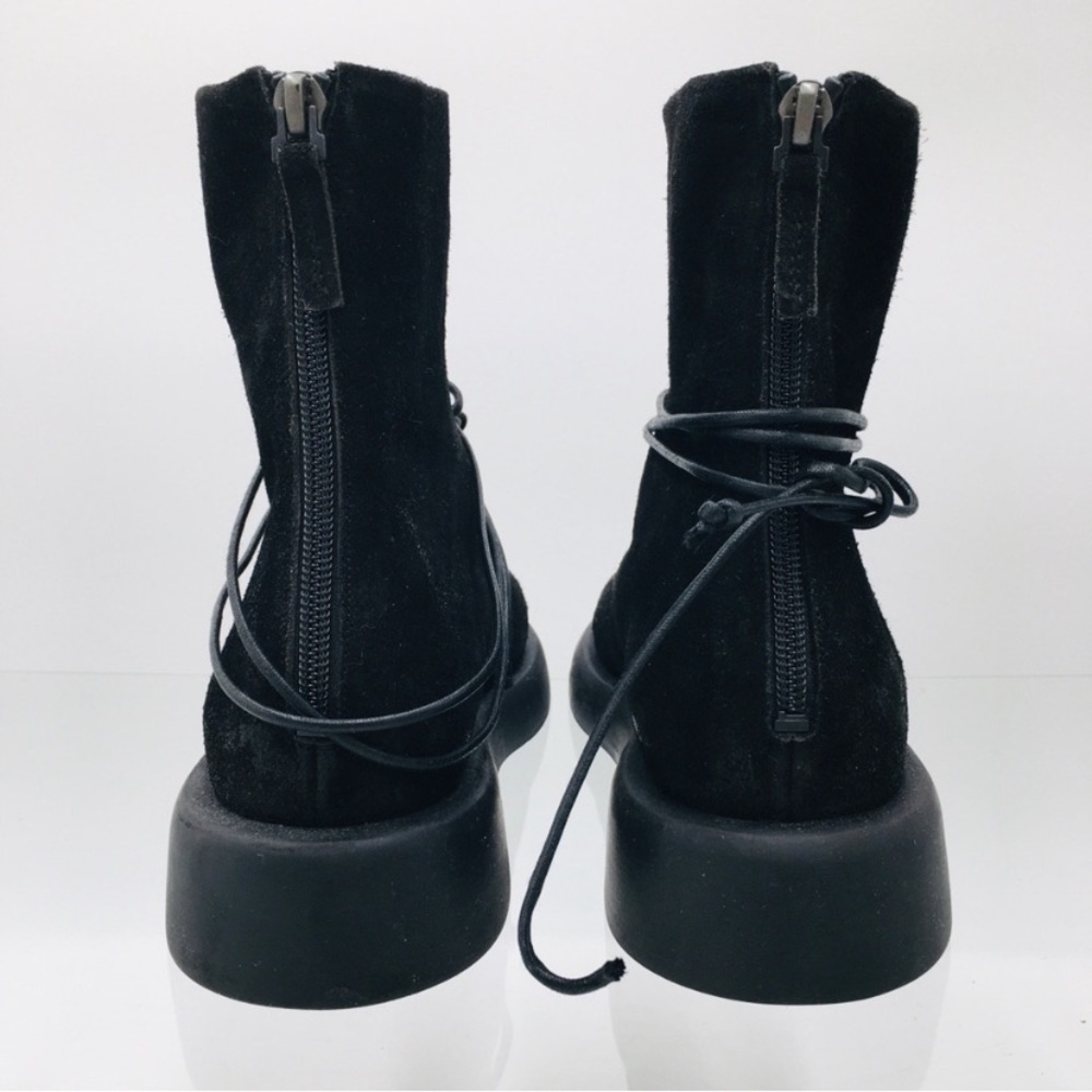Marsell Black Suede Combat Boots - Picture 4 of 15
